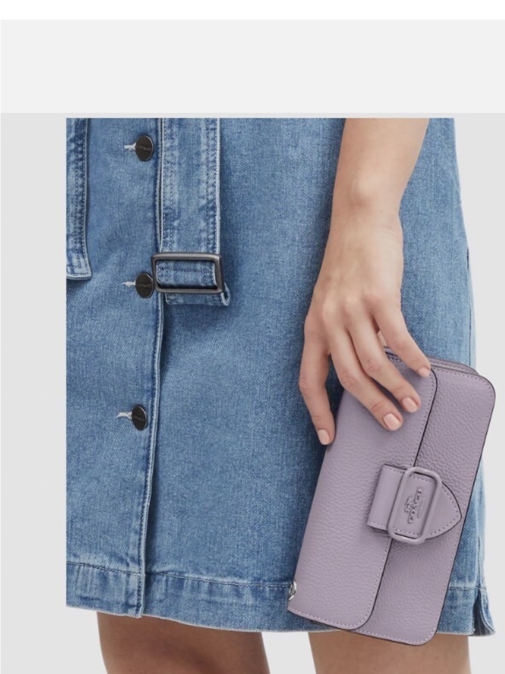 Coach Lavender Morgan Shoulder Pebbled Leather Crossbody Bag